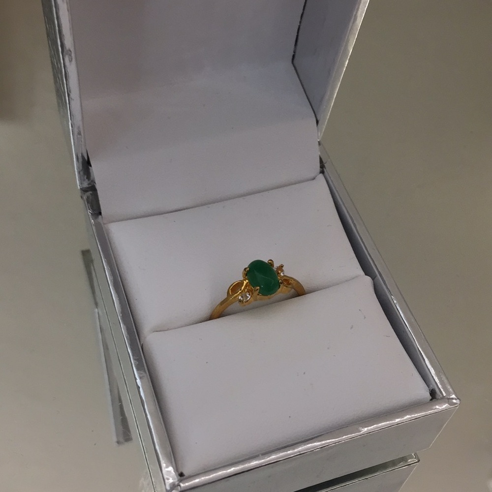 Gold Jade Ring